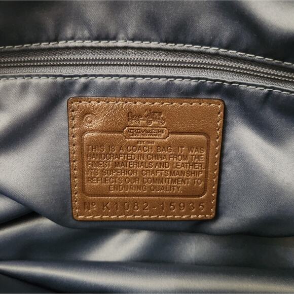 Coach Tan Brown Signature Op Art Satchel Bag - Picture 7 of 12